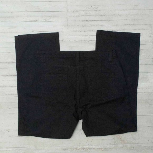 Boden Black High Rise Straight Leg Denim Jeans size 18 R - Picture 2 of 5